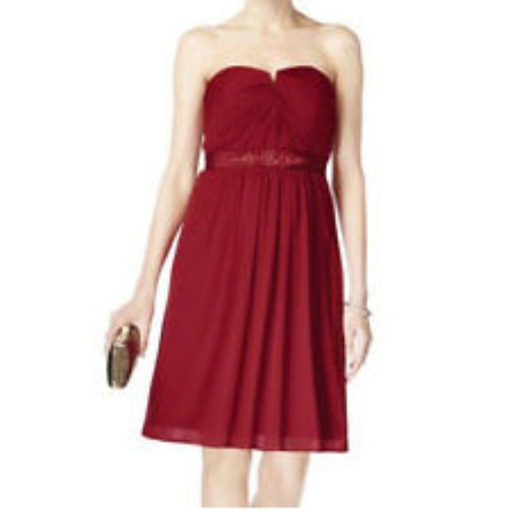 NWTS Adriana Papell Red Cocktail Dress